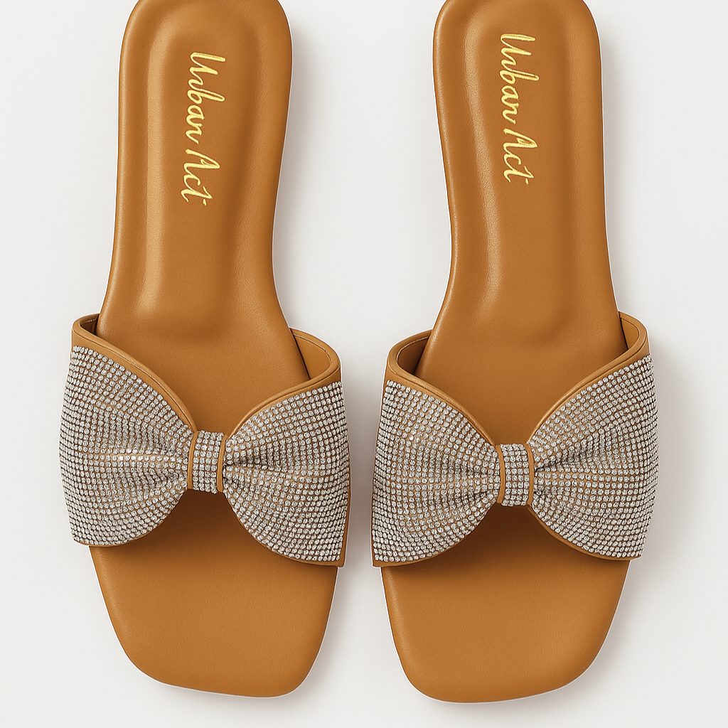 Bow Slides Brown