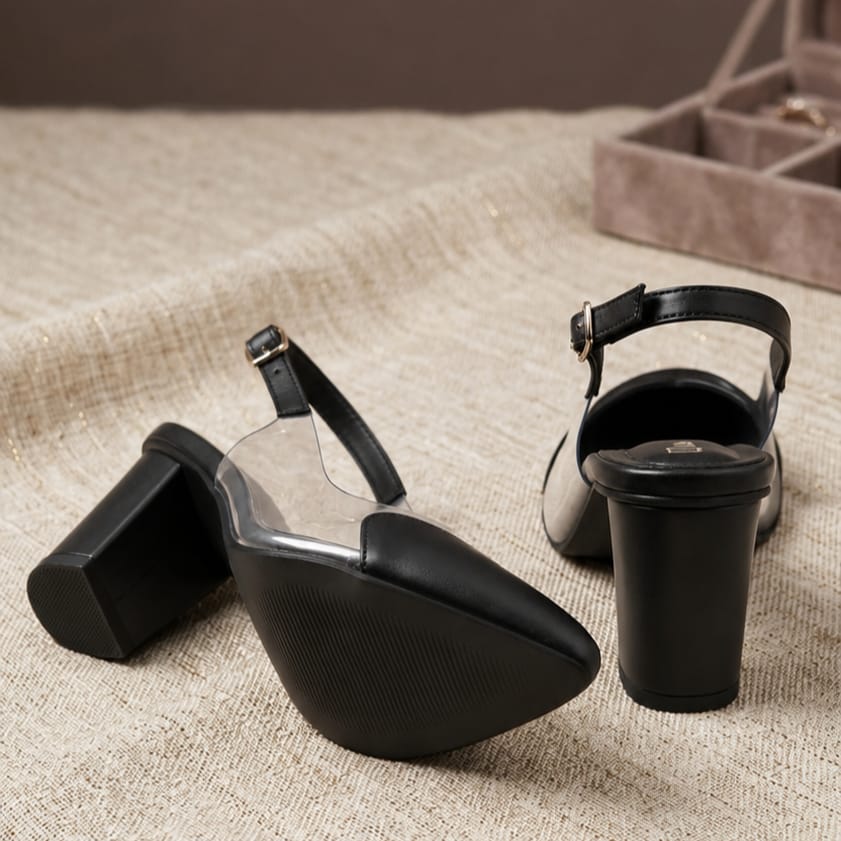 Bainca Block Heel Black