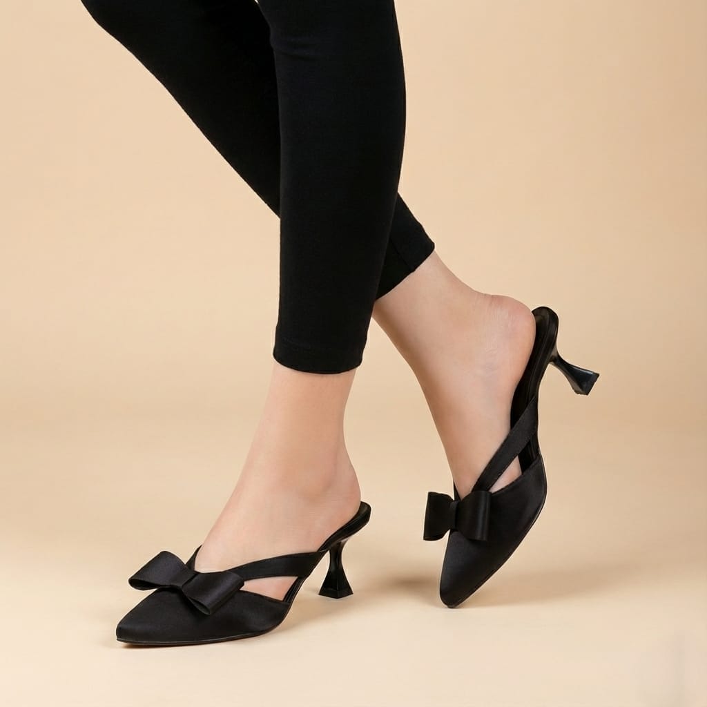 Bow Glam Black