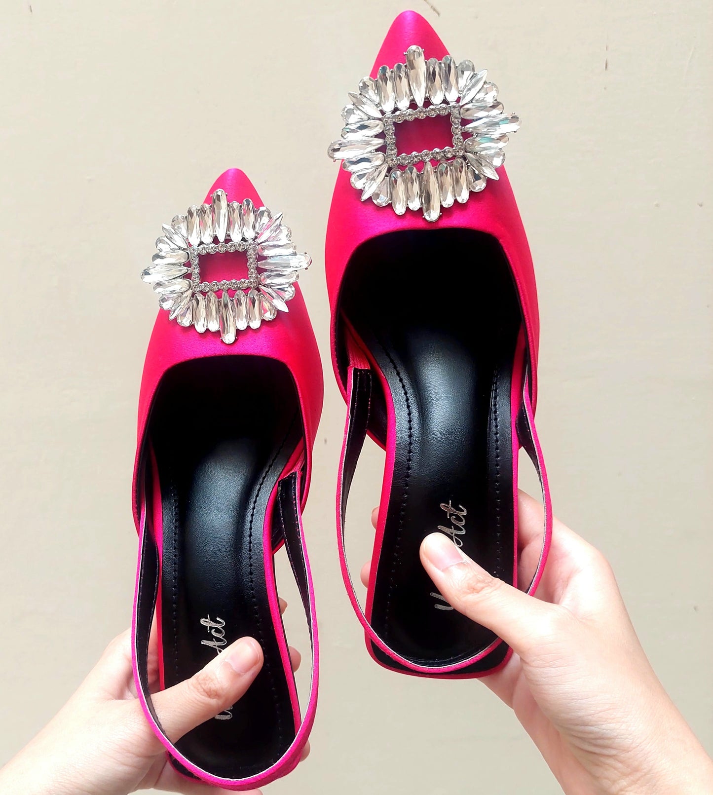 Pink Slingback Heels