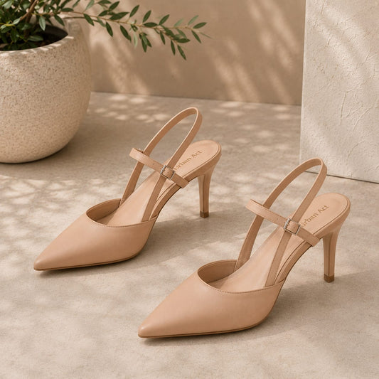 Skin Luna slingback Heels