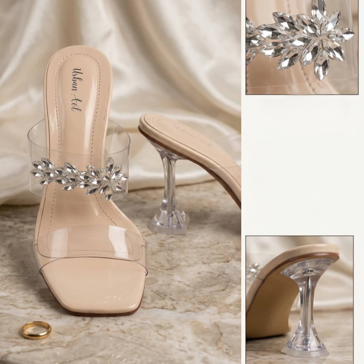 Skin Floral Heels
