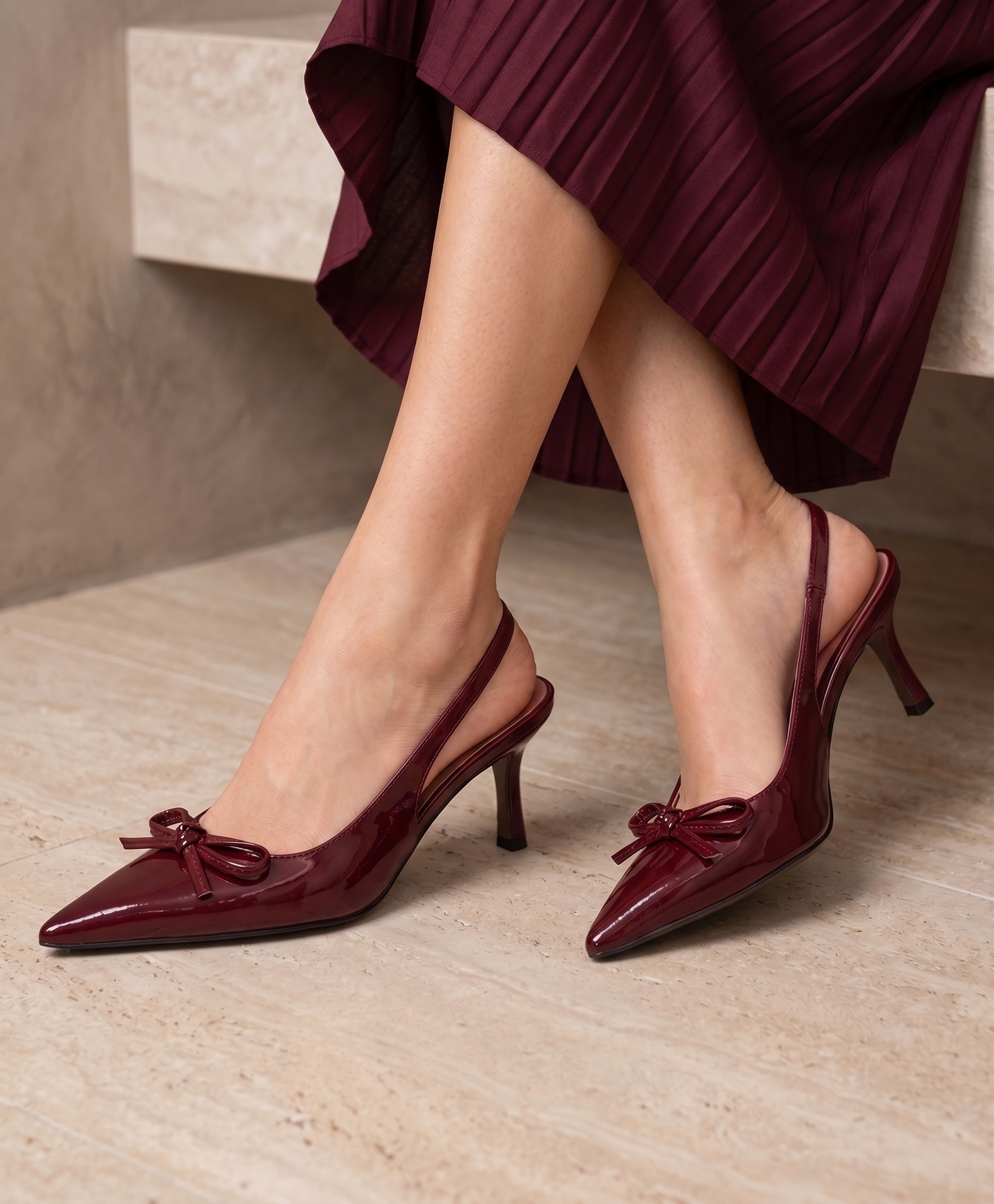 Urban Maroon Heel