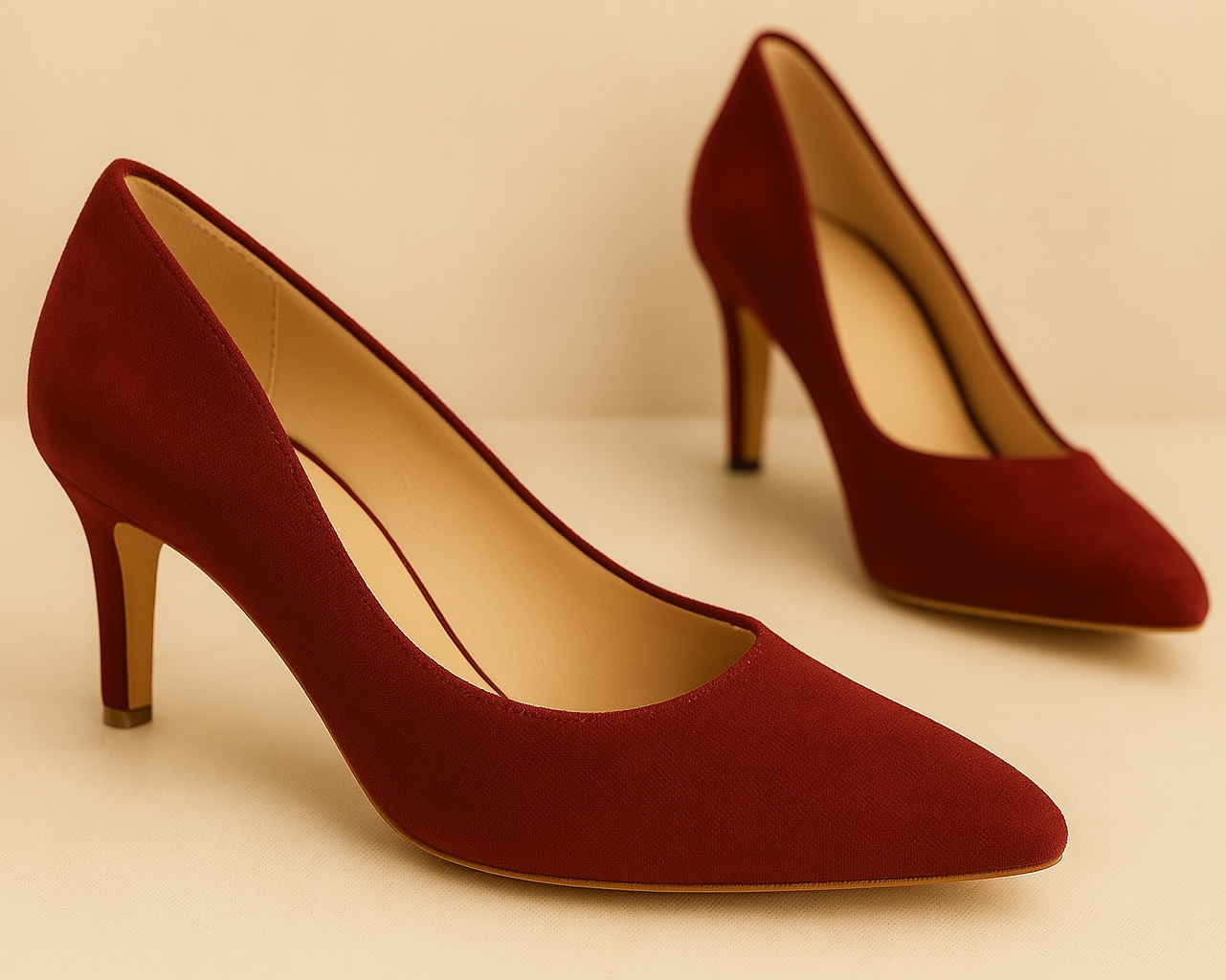 Maroon Court Shoes